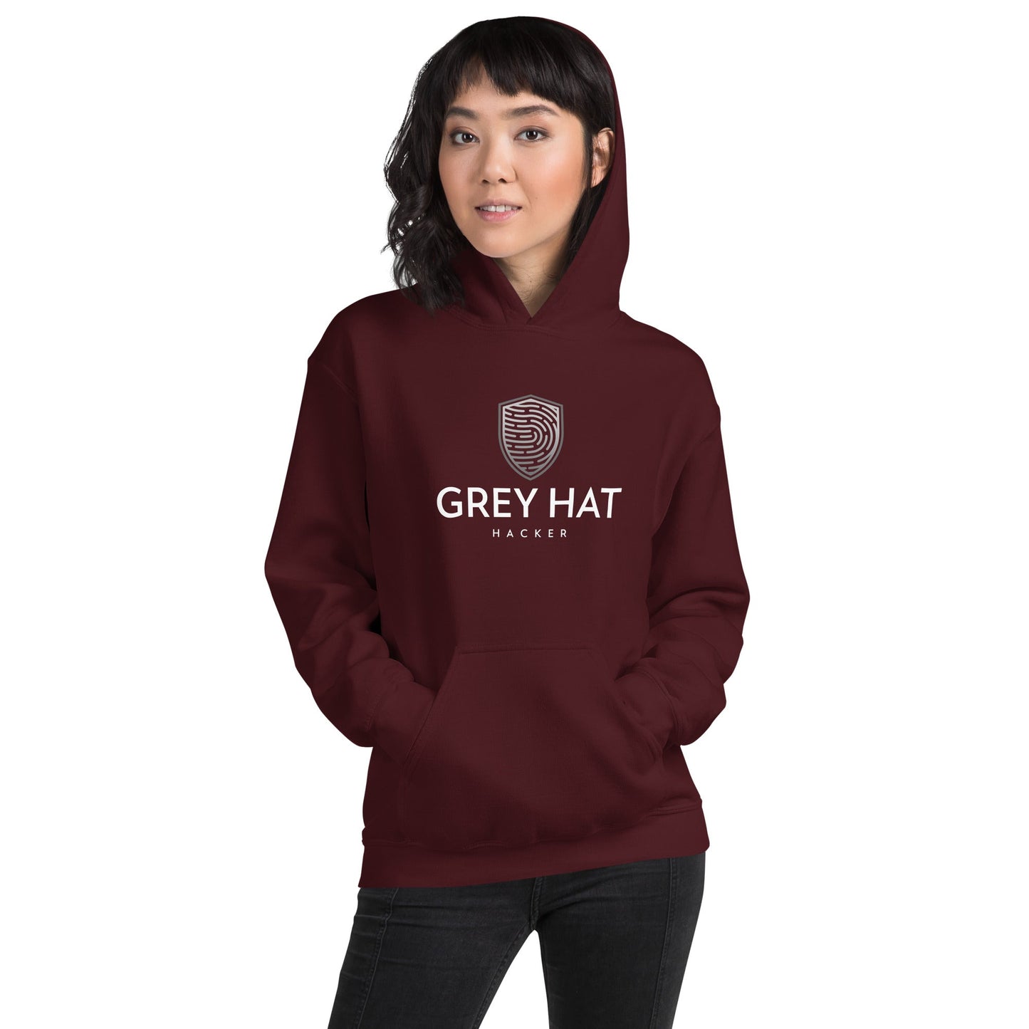 Grey Hat Hacker - Unisex Hoodie by DarkByteGear