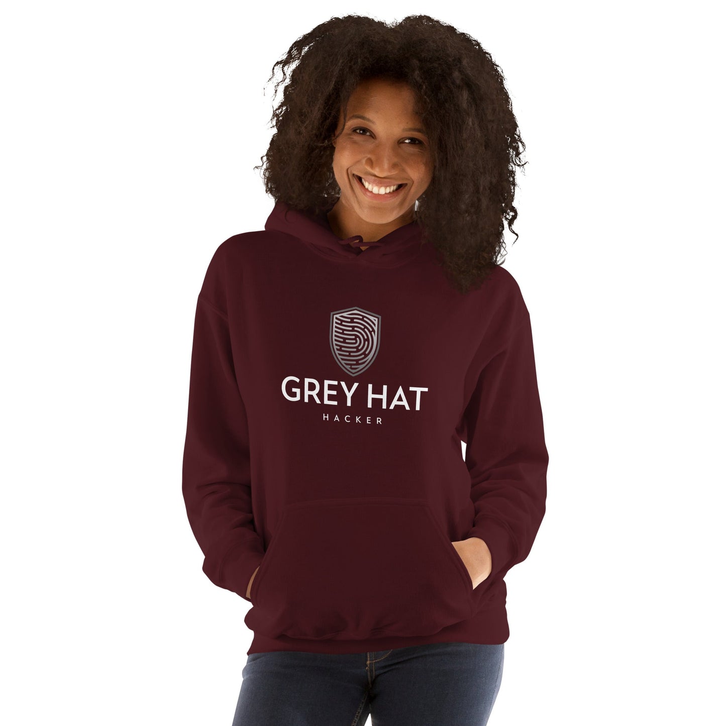 Grey Hat Hacker - Unisex Hoodie by DarkByteGear