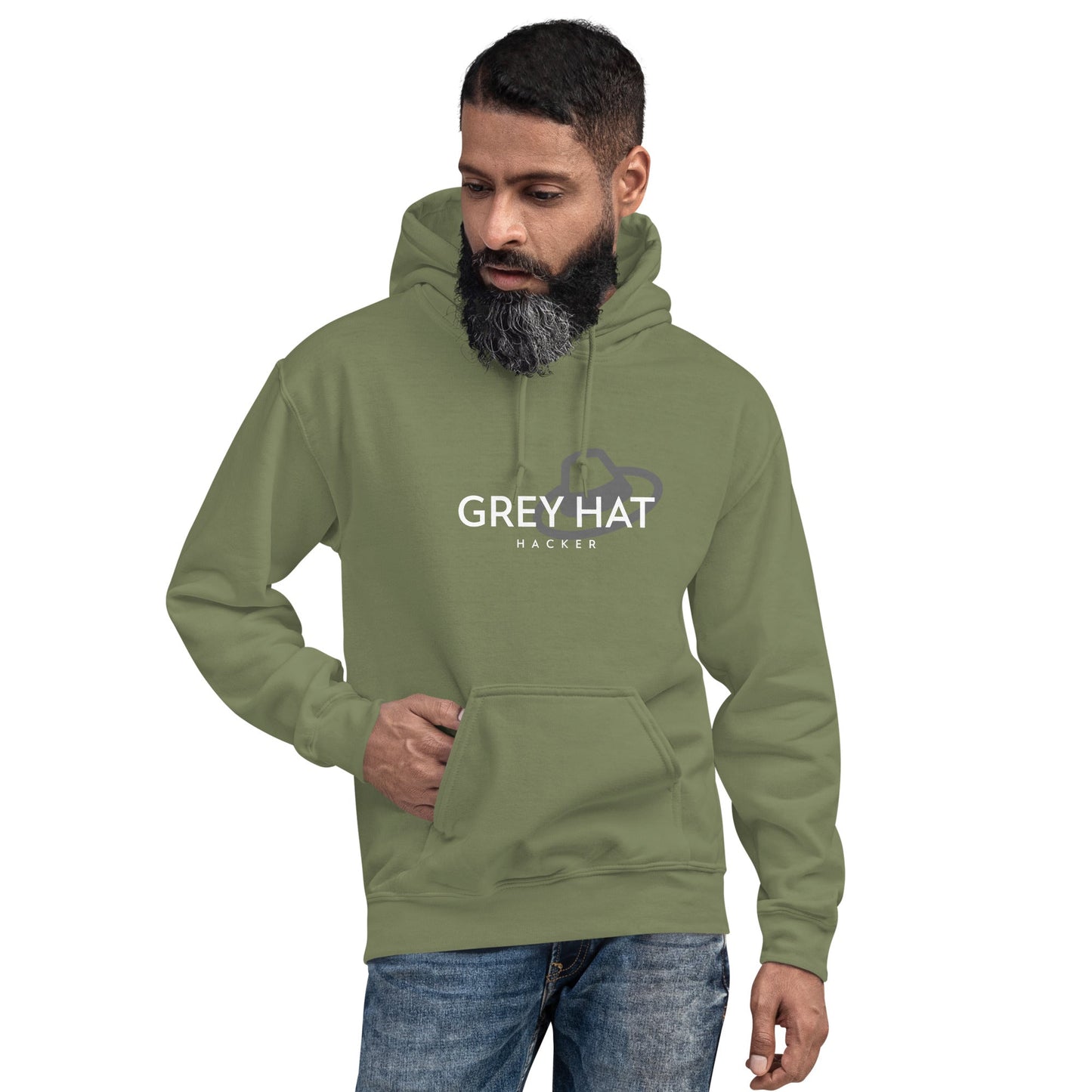 Grey Hat Hacker - Unisex Hoodie by DarkByteGear