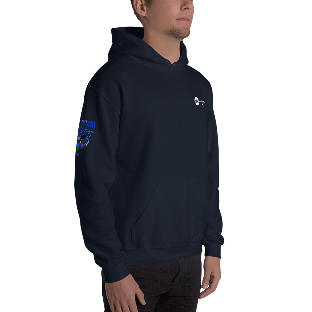 CyberWare Cyber knight - Unisex Hoodie (all sides print) by DarkByteGear