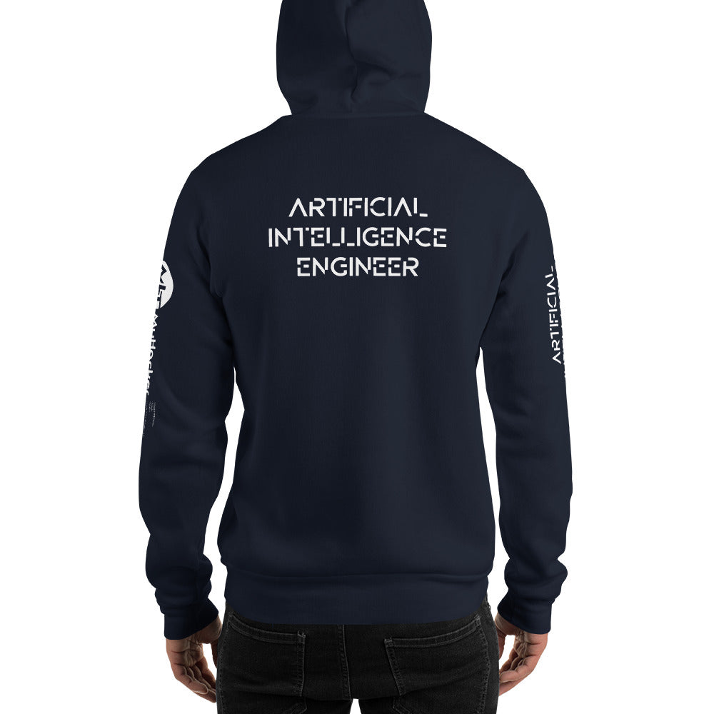 Artificial intelligence engineer - Unisex Hoodie (all sides print) by DarkByteGear