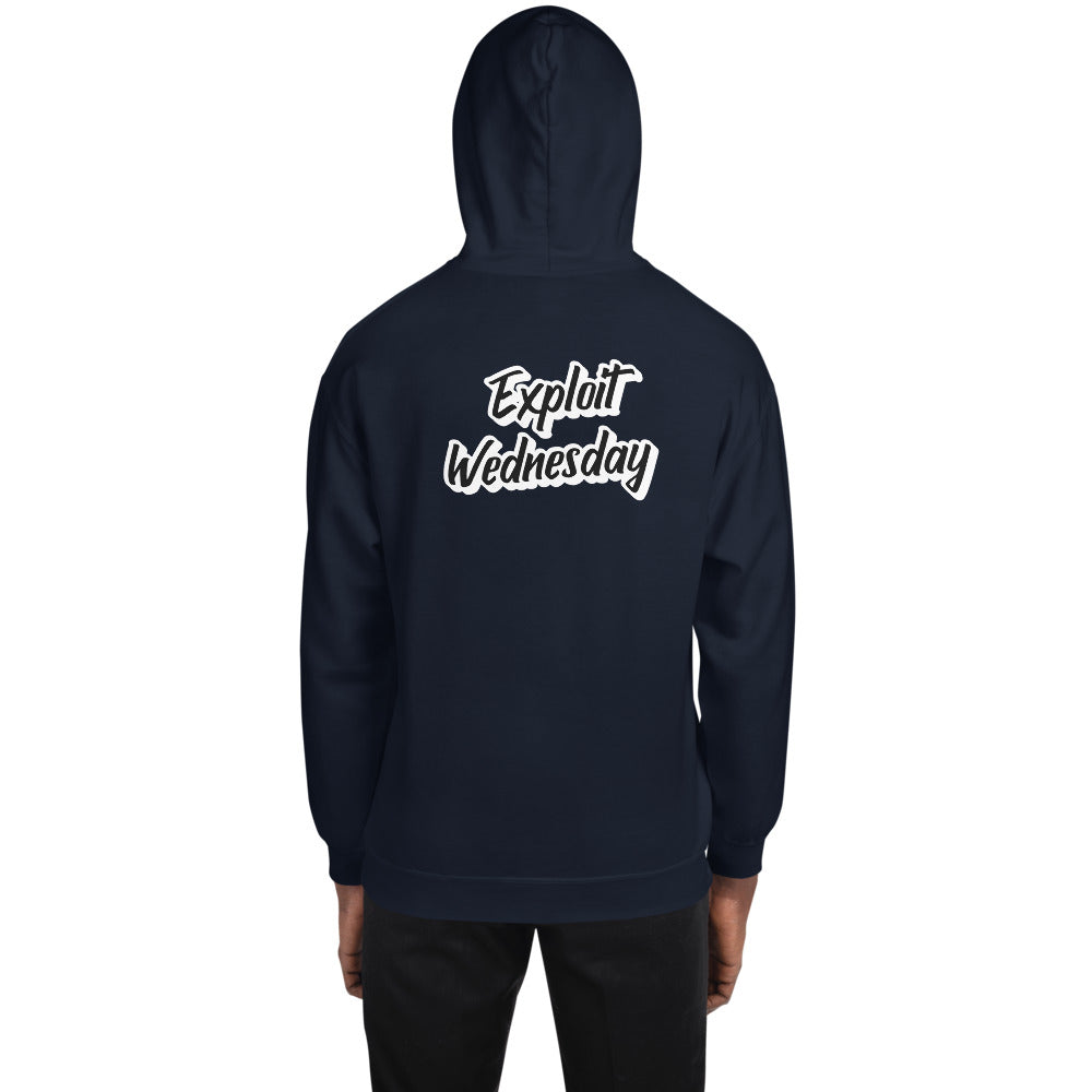 Exploit Wednesday - Unisex Hoodie (back print) by DarkByteGear