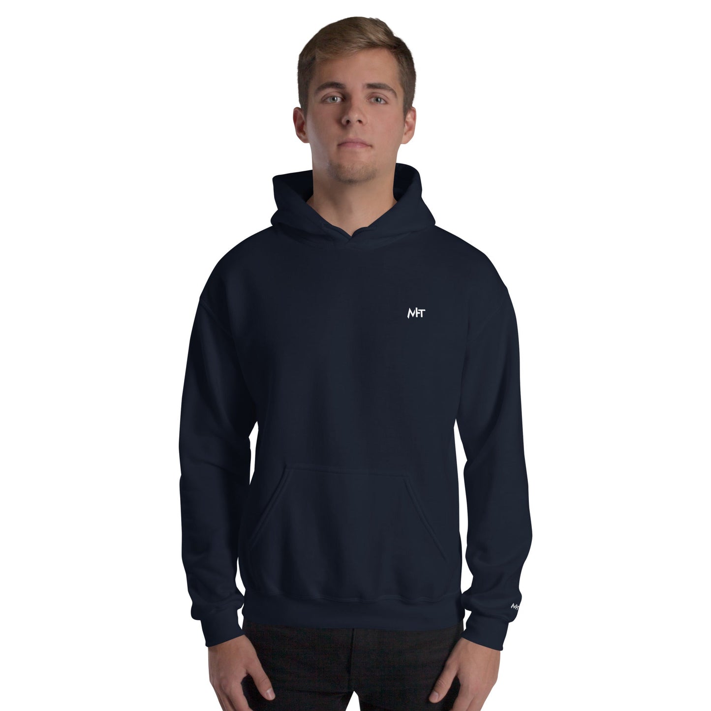 Grey Hat Hacker - Unisex Hoodie (back print) by DarkByteGear