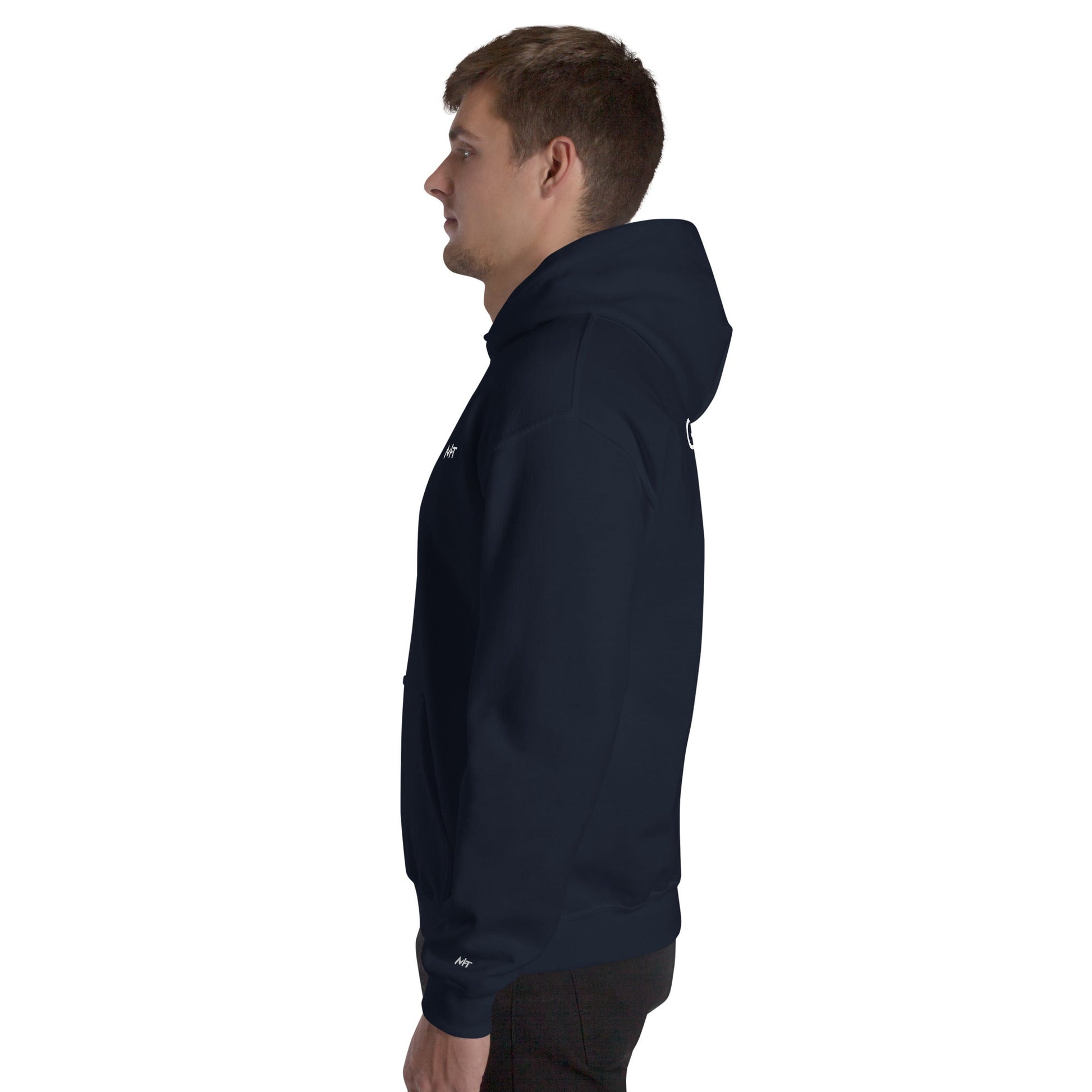 Grey Hat Hacker - Unisex Hoodie (back print) by DarkByteGear