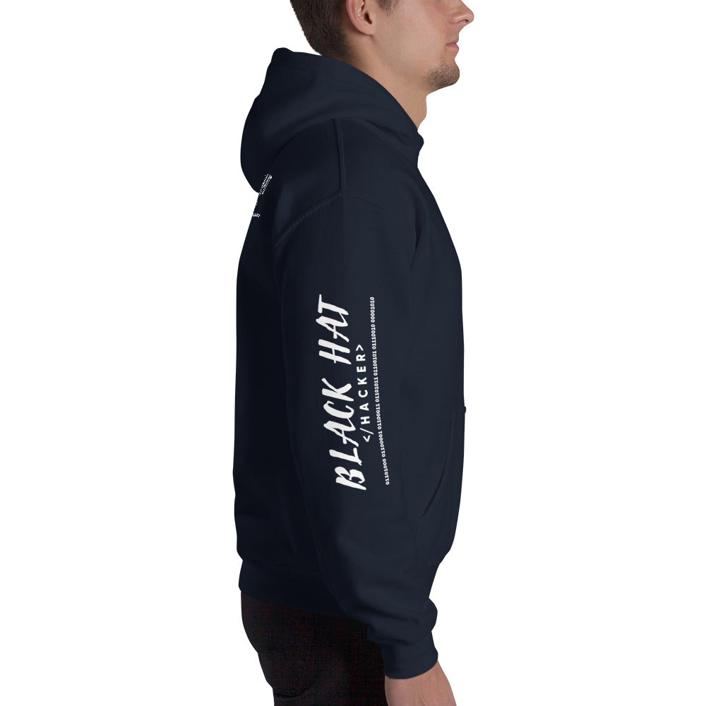 Black Hat Hacker V2 - Unisex Hoodie by DarkByteGear