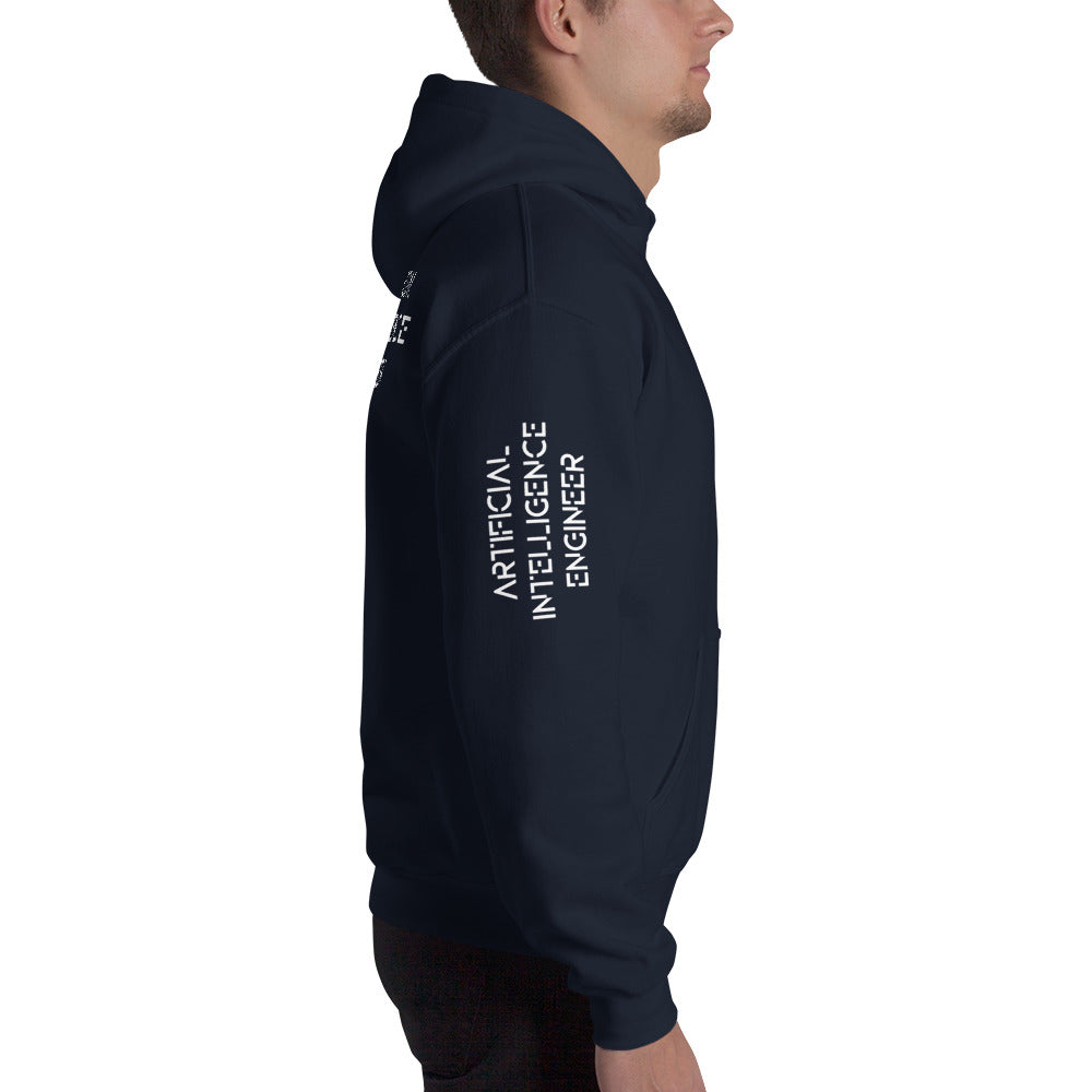 Artificial intelligence engineer - Unisex Hoodie (all sides print) by DarkByteGear