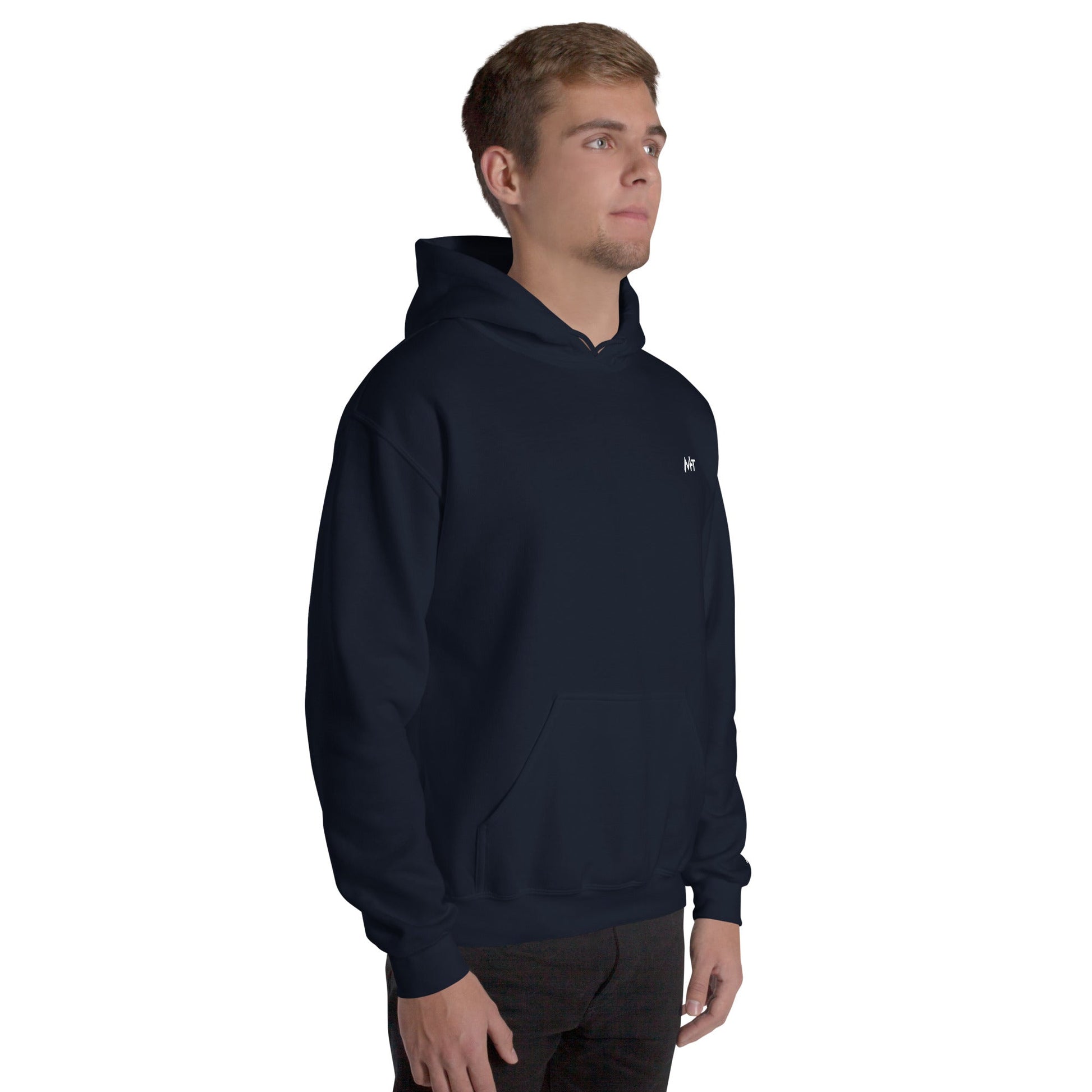 Grey Hat Hacker - Unisex Hoodie (back print) by DarkByteGear