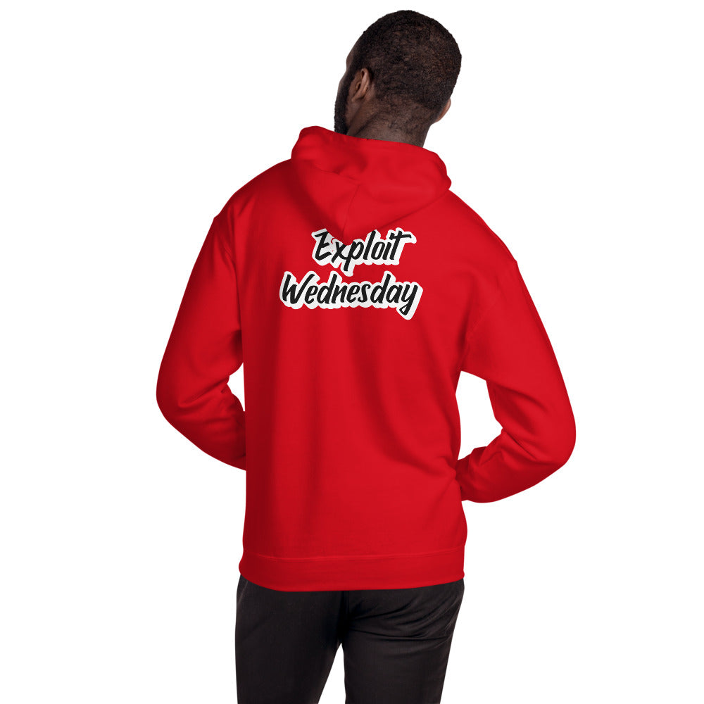 Exploit Wednesday - Unisex Hoodie (back print) by DarkByteGear