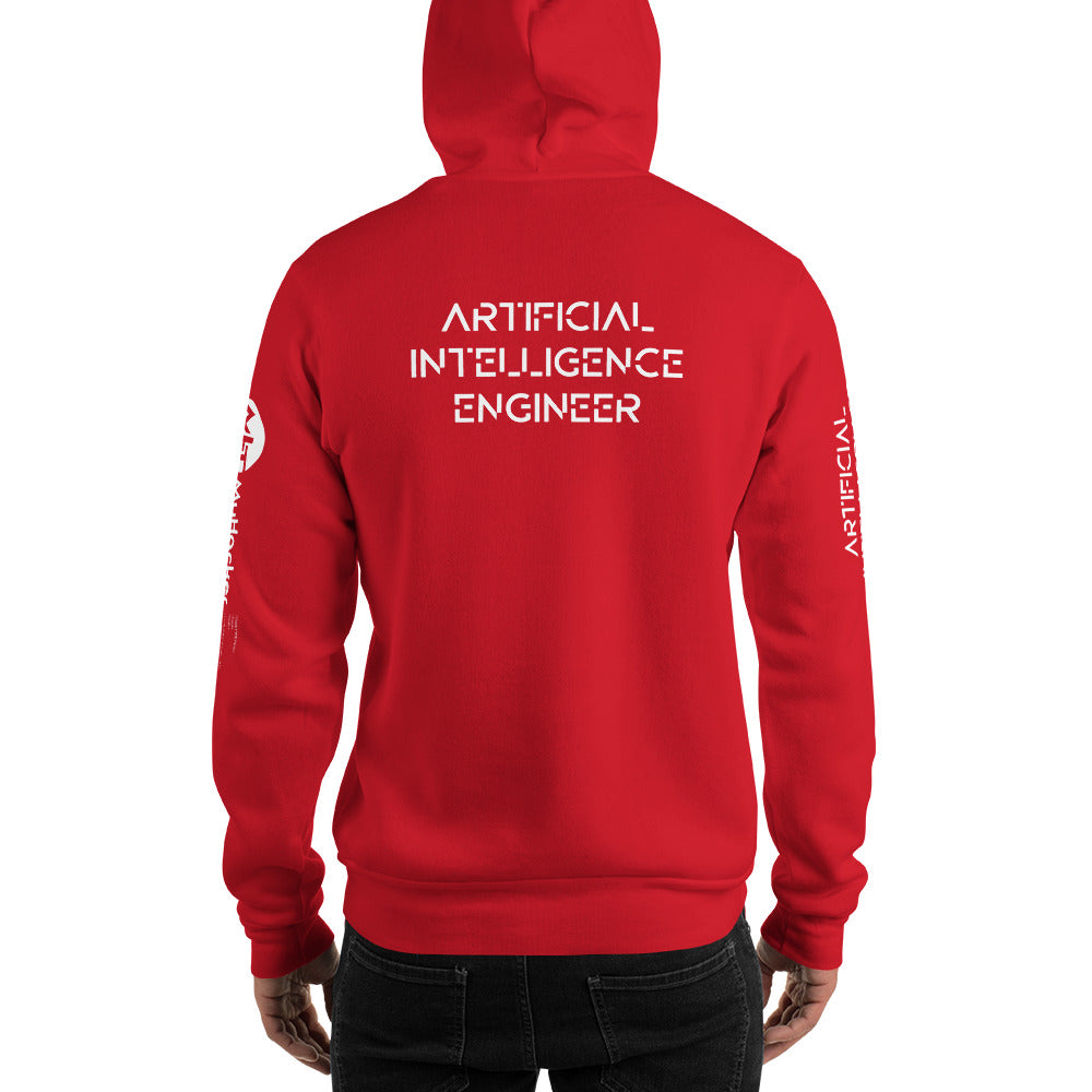 Artificial intelligence engineer - Unisex Hoodie (all sides print) by DarkByteGear