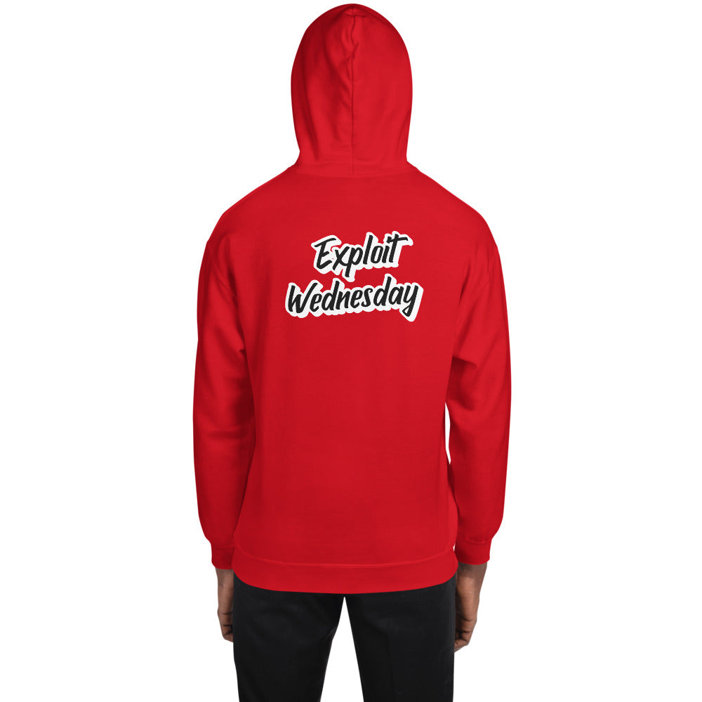 Exploit Wednesday - Unisex Hoodie (back print) by DarkByteGear