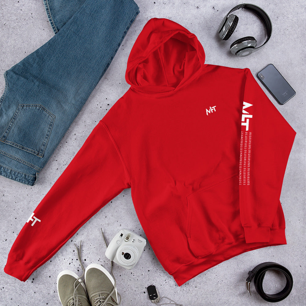 MHT - Unisex Hoodie (front plus sleeve print) by DarkByteGear