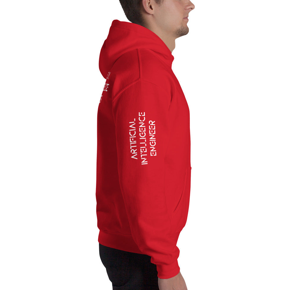 Artificial intelligence engineer - Unisex Hoodie (all sides print) by DarkByteGear