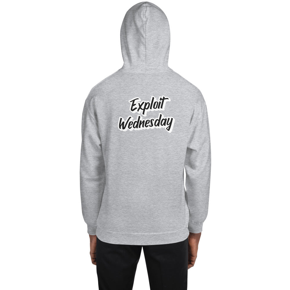 Exploit Wednesday - Unisex Hoodie (back print) by DarkByteGear