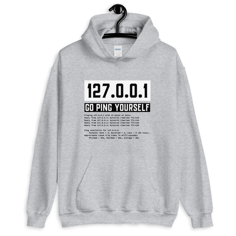 Go ping yourself - Unisex Hoodie by DarkByteGear