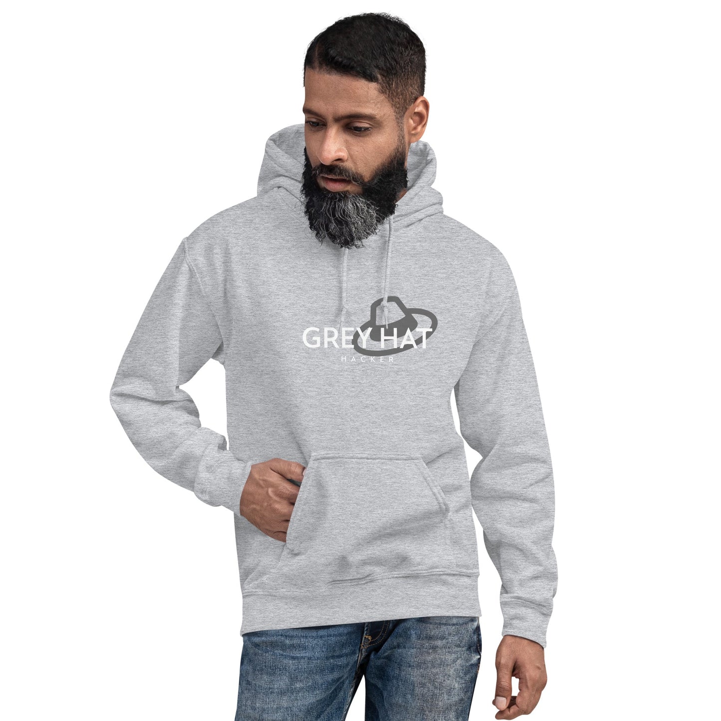 Grey Hat Hacker - Unisex Hoodie by DarkByteGear
