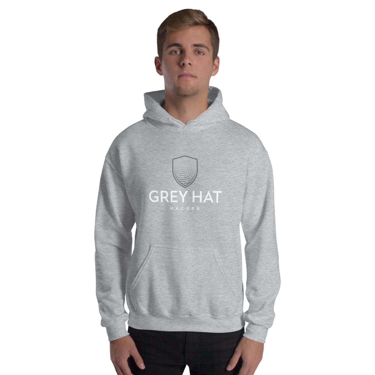 Grey Hat Hacker - Unisex Hoodie by DarkByteGear
