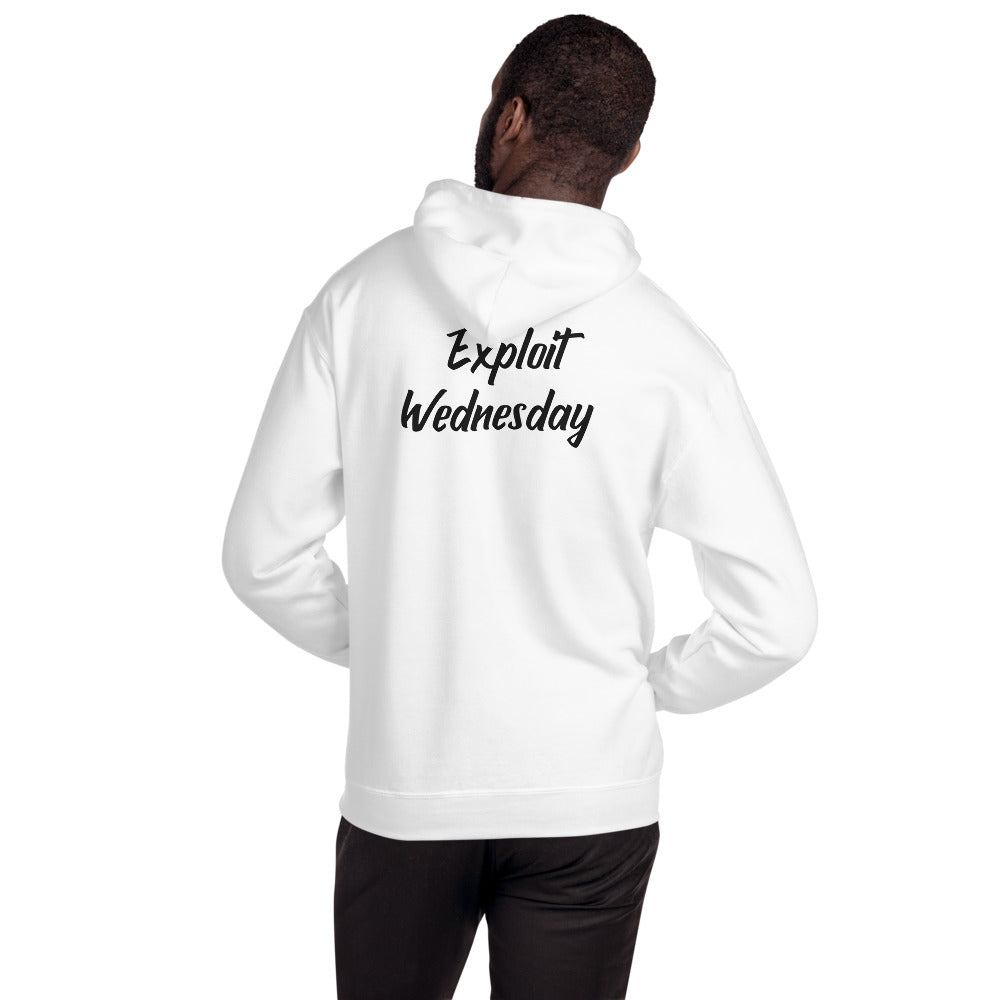 Exploit Wednesday - Unisex Hoodie (back print) by DarkByteGear