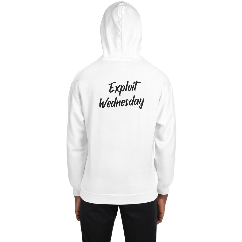 Exploit Wednesday - Unisex Hoodie (back print) by DarkByteGear