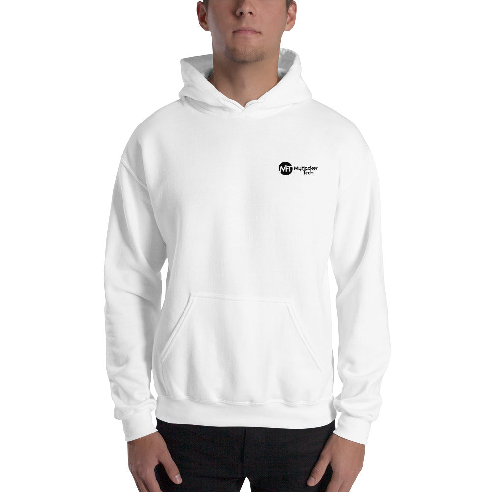 On the 8th day God created hackers - Unisex Hoodie (back print) by DarkByteGear