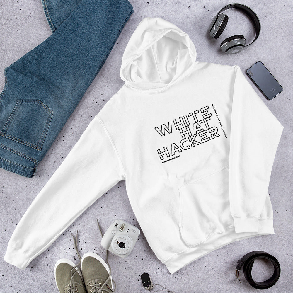 White Hat Hacker - Unisex Hoodie by DarkByteGear