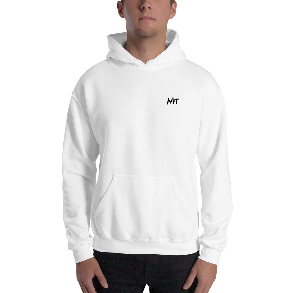 White Hat Hacker - Unisex Hoodie (back print) by DarkByteGear