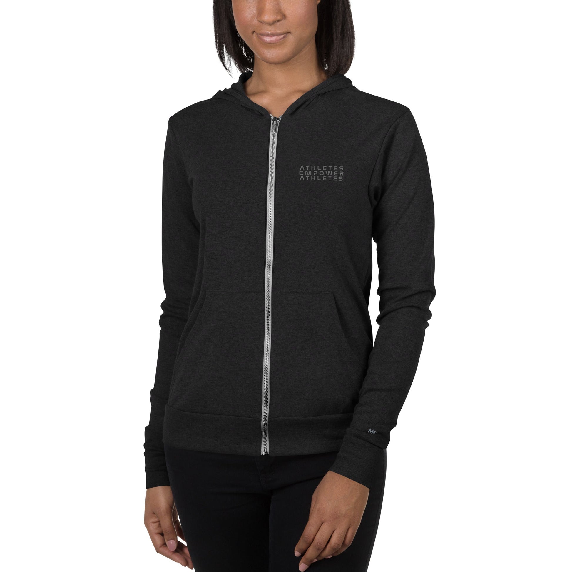 Athletes Empower Athletes - Unisex zip hoodie by DarkByteGear