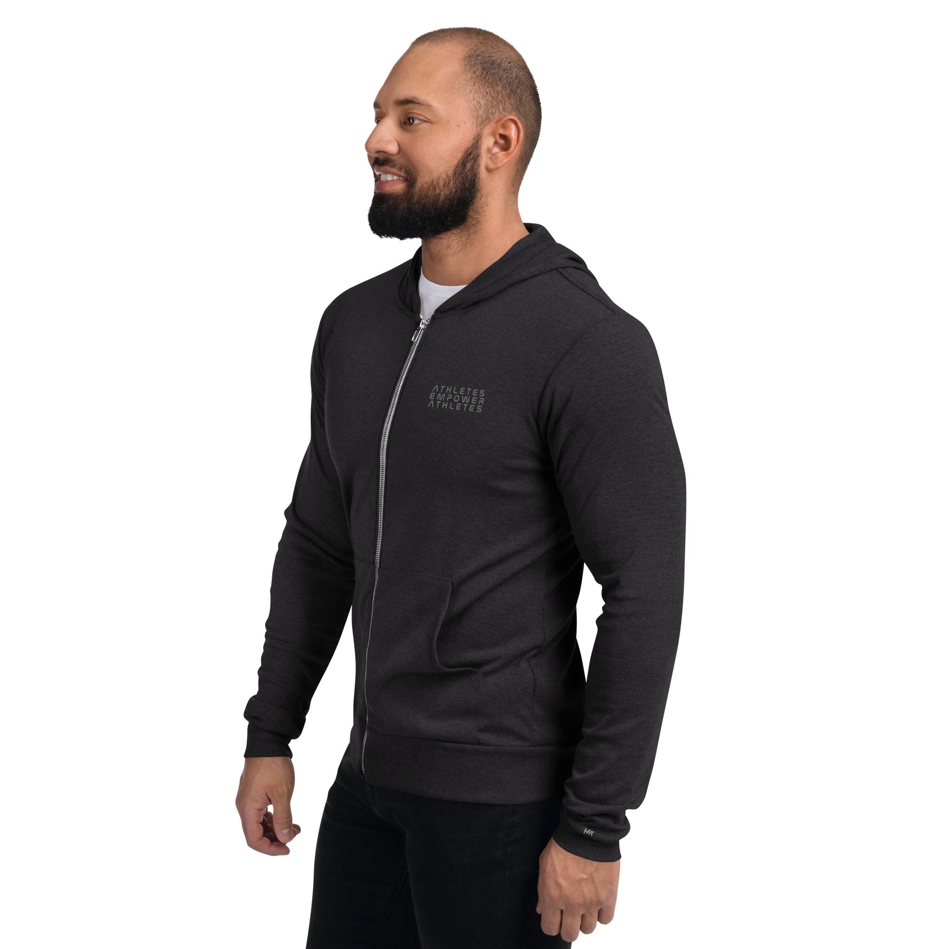 Athletes Empower Athletes - Unisex zip hoodie by DarkByteGear