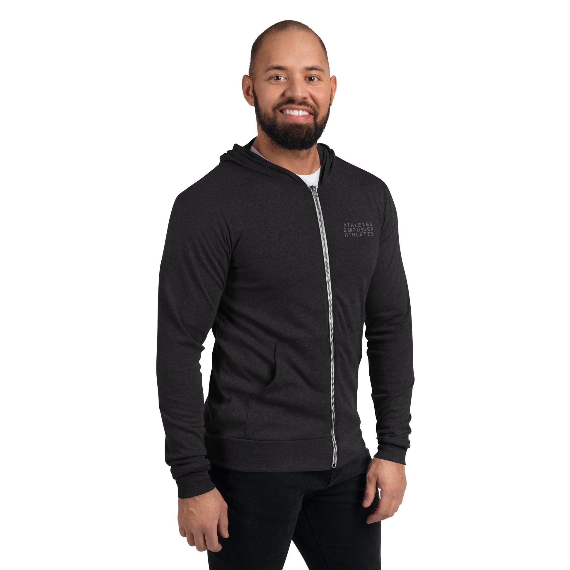 Athletes Empower Athletes - Unisex zip hoodie by DarkByteGear