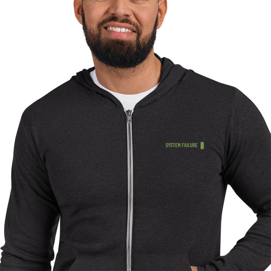 System failure - Unisex zip hoodie by DarkByteGear