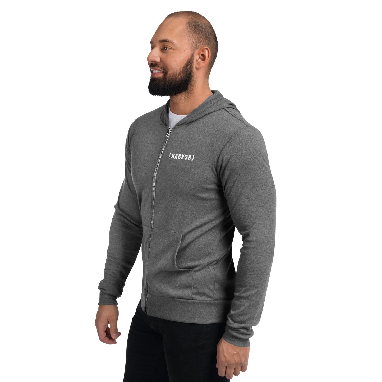 Hack3r - Unisex zip hoodie by DarkByteGear