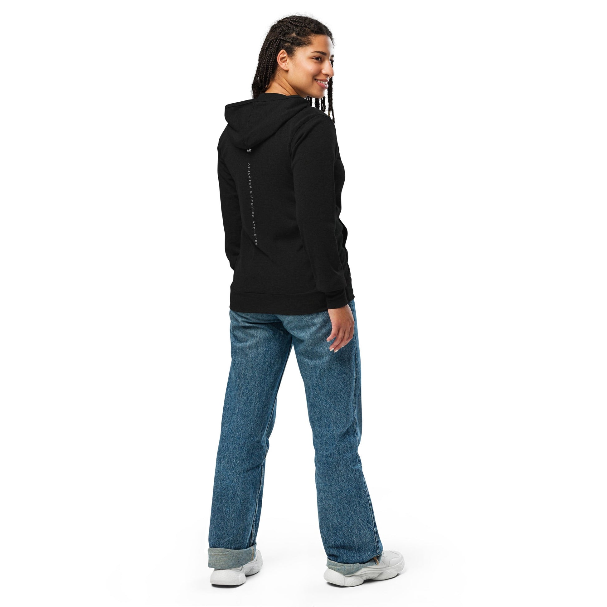 Athletes Empower Athletes - Unisex zip hoodie by DarkByteGear