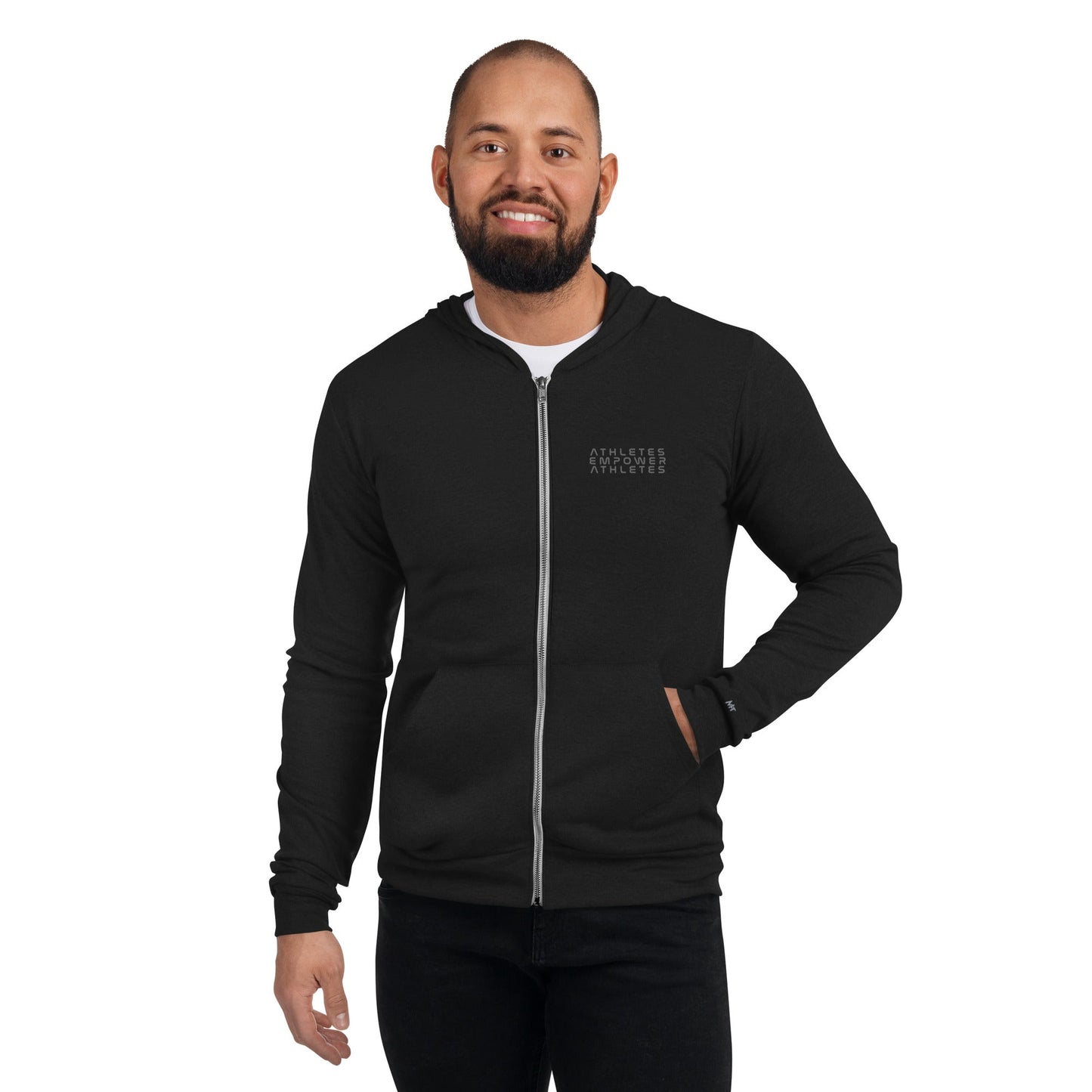 Athletes Empower Athletes - Unisex zip hoodie by DarkByteGear
