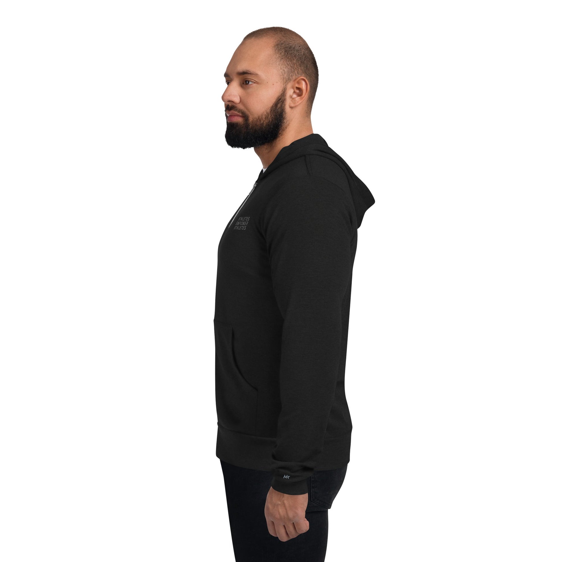 Athletes Empower Athletes - Unisex zip hoodie by DarkByteGear