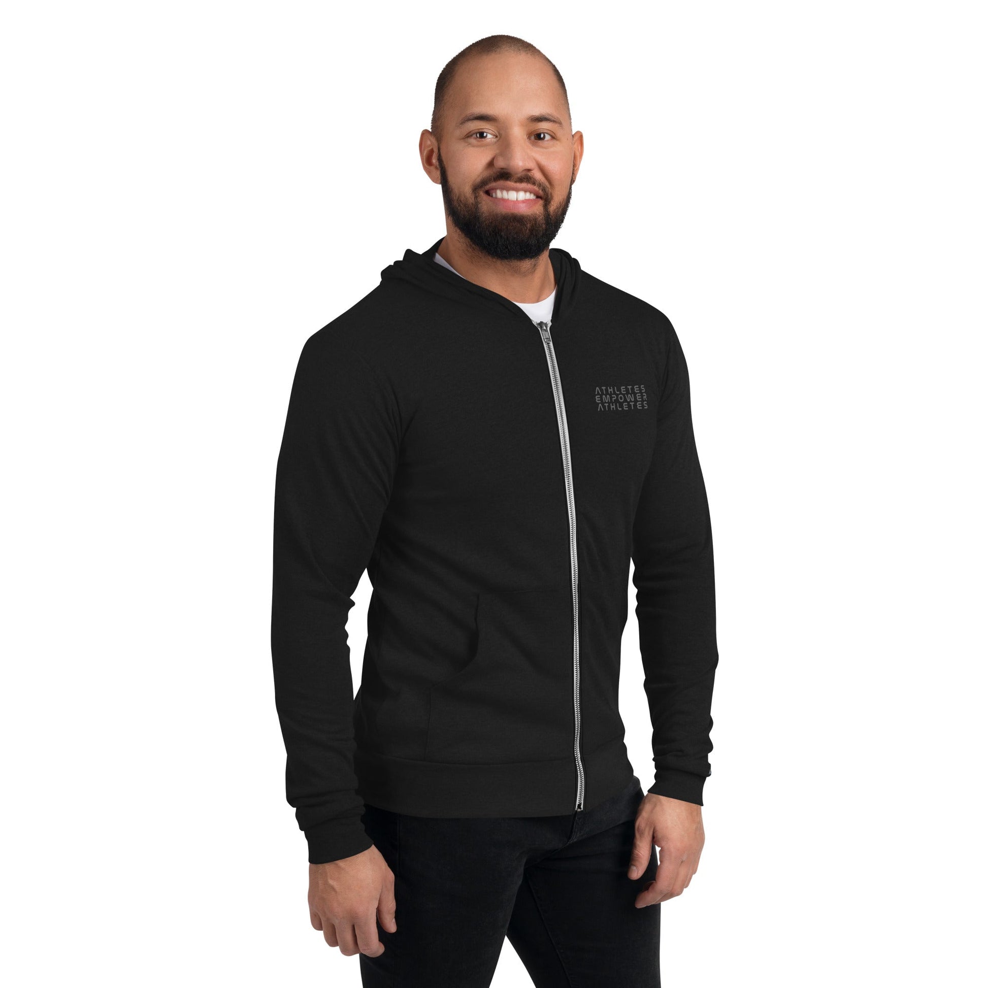 Athletes Empower Athletes - Unisex zip hoodie by DarkByteGear