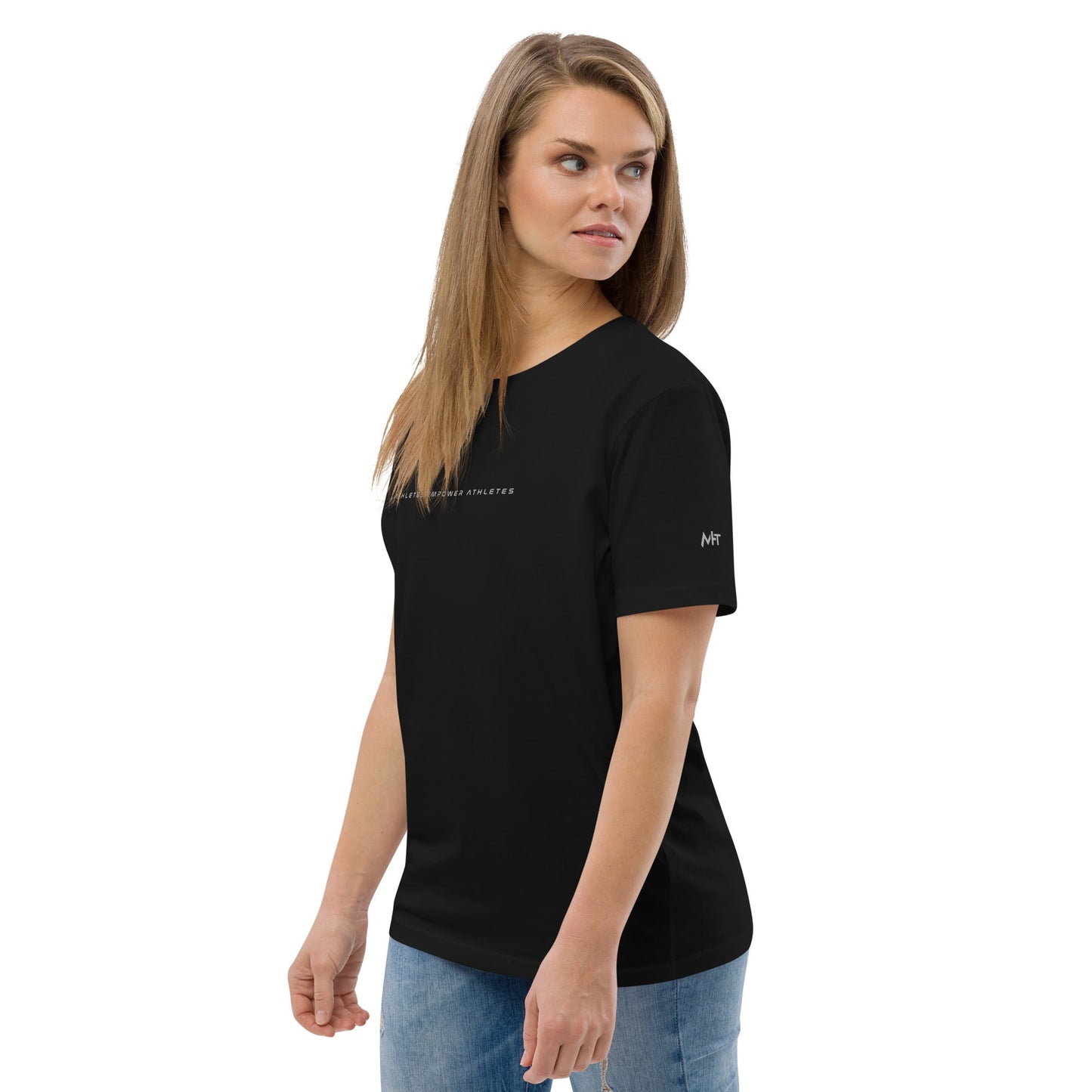 Athletes Empower Athletes - Unisex organic cotton t-shirt by DarkByteGear