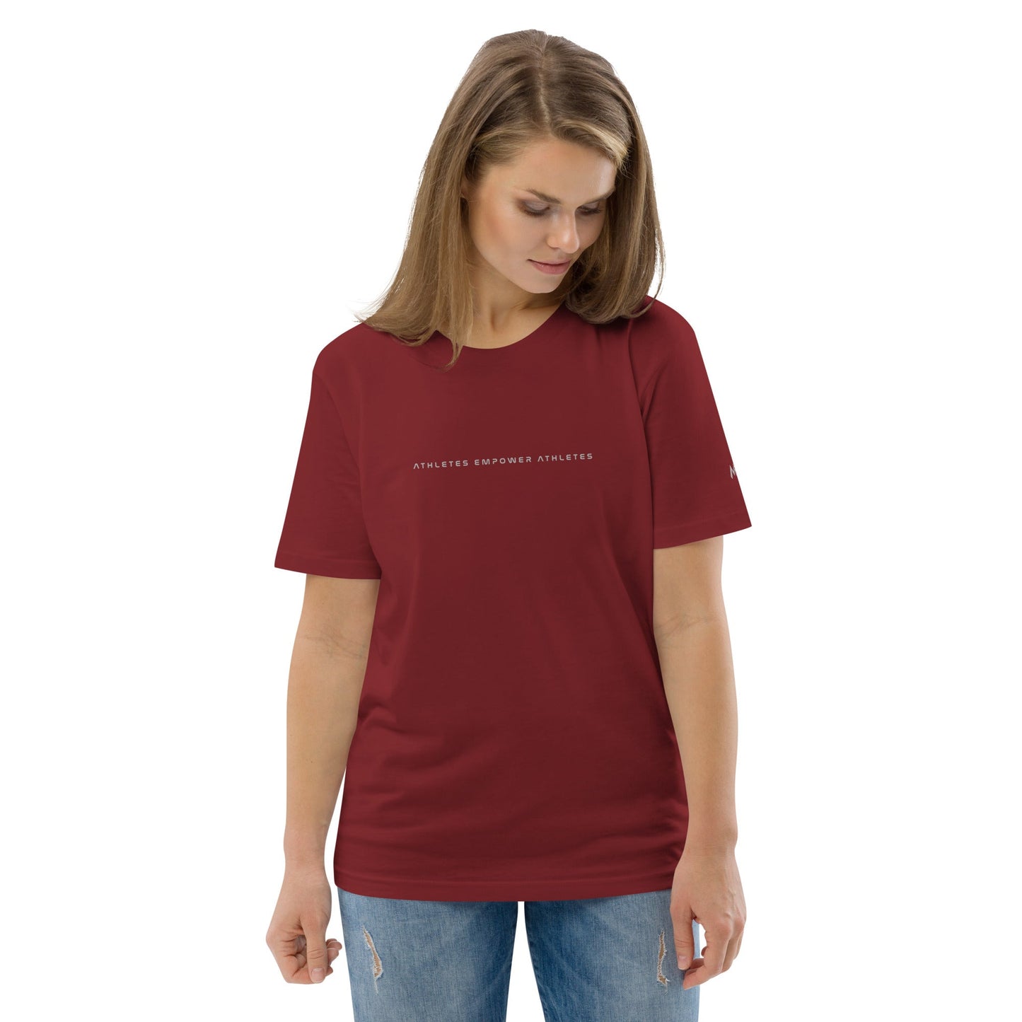 Athletes Empower Athletes - Unisex organic cotton t-shirt by DarkByteGear
