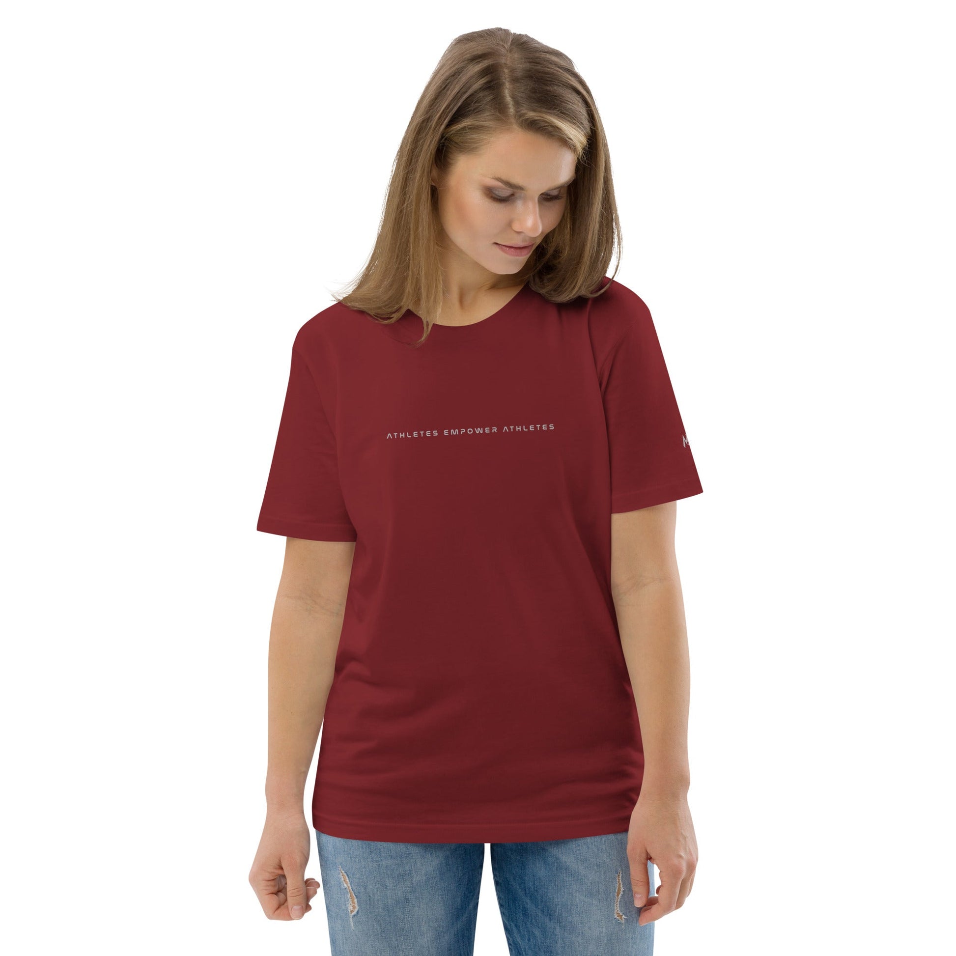Athletes Empower Athletes - Unisex organic cotton t-shirt by DarkByteGear
