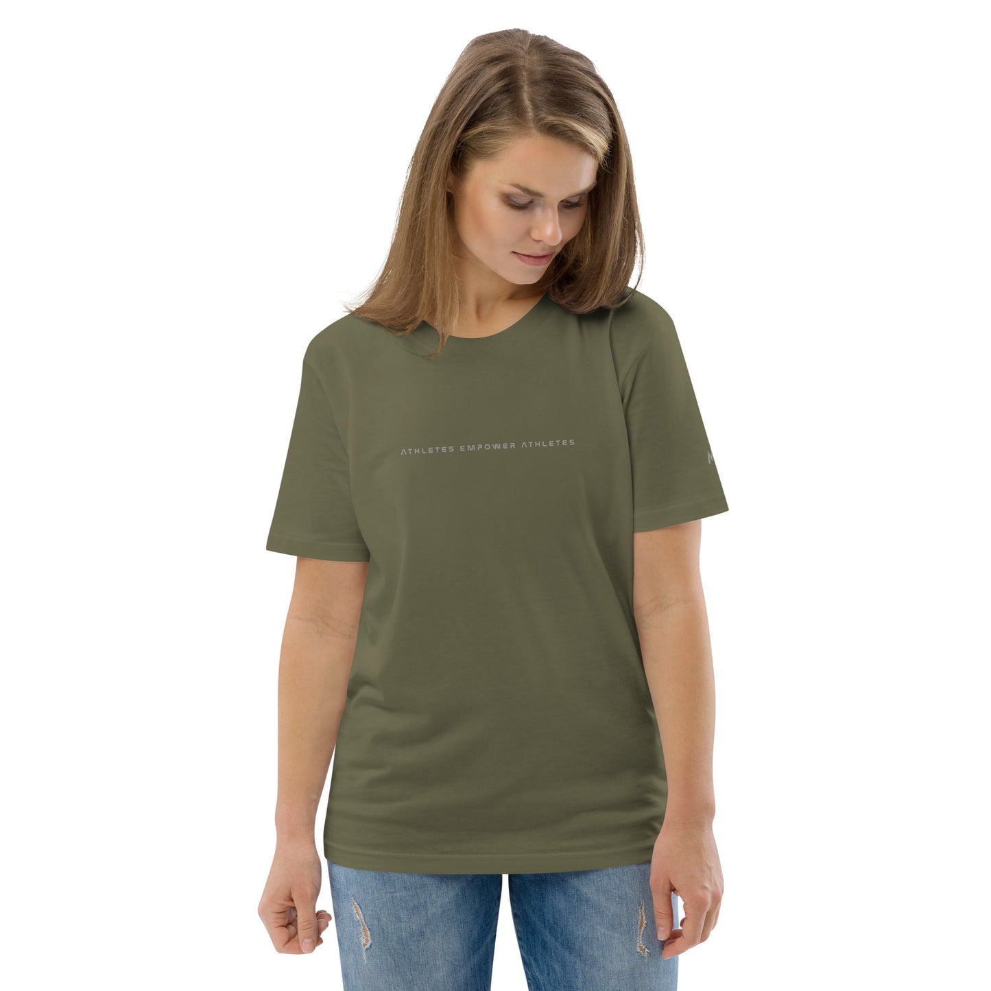 Athletes Empower Athletes - Unisex organic cotton t-shirt by DarkByteGear