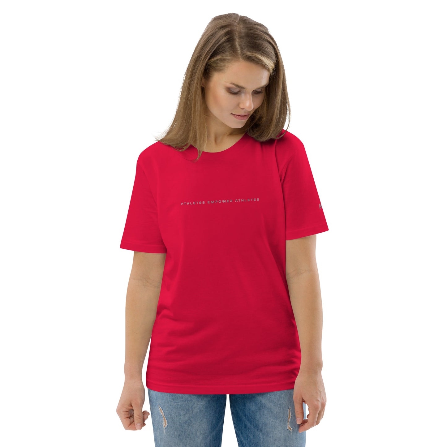 Athletes Empower Athletes - Unisex organic cotton t-shirt by DarkByteGear