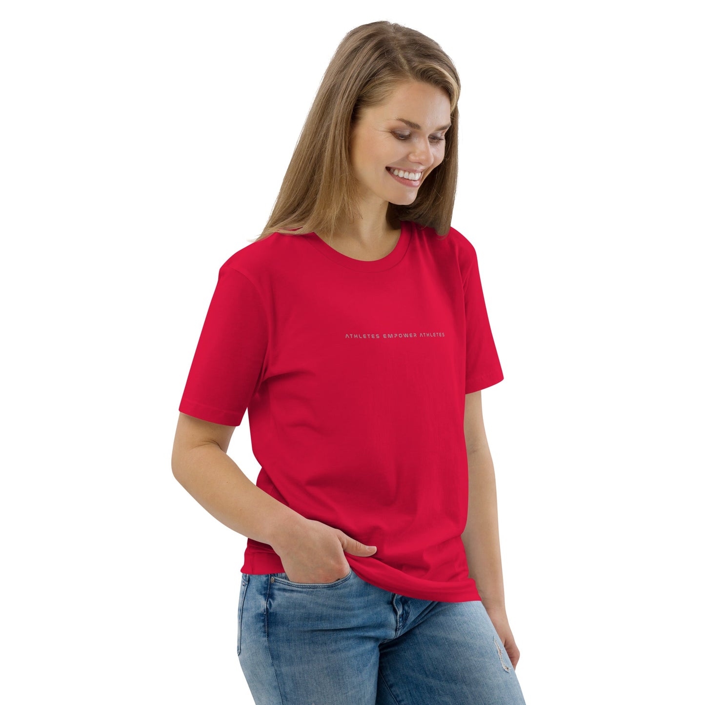 Athletes Empower Athletes - Unisex organic cotton t-shirt by DarkByteGear