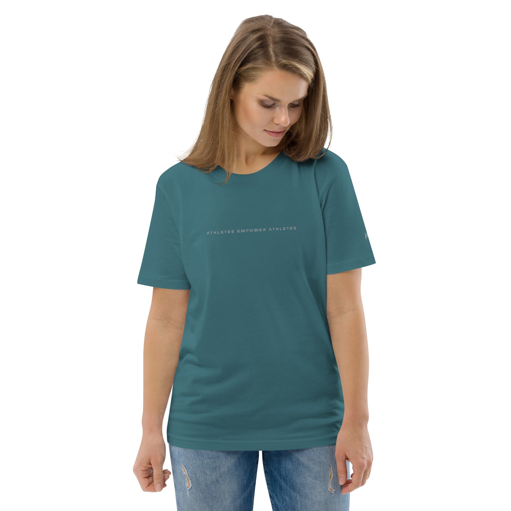 Athletes Empower Athletes - Unisex organic cotton t-shirt by DarkByteGear