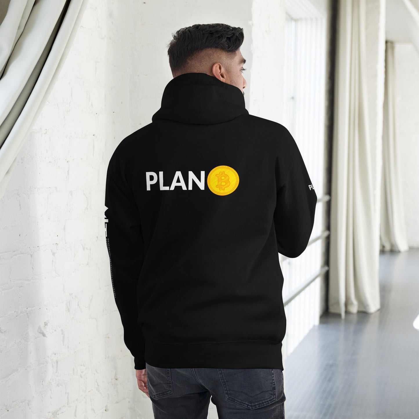 Plan B - Unisex Hoodie (Back Print) by DarkByteGear