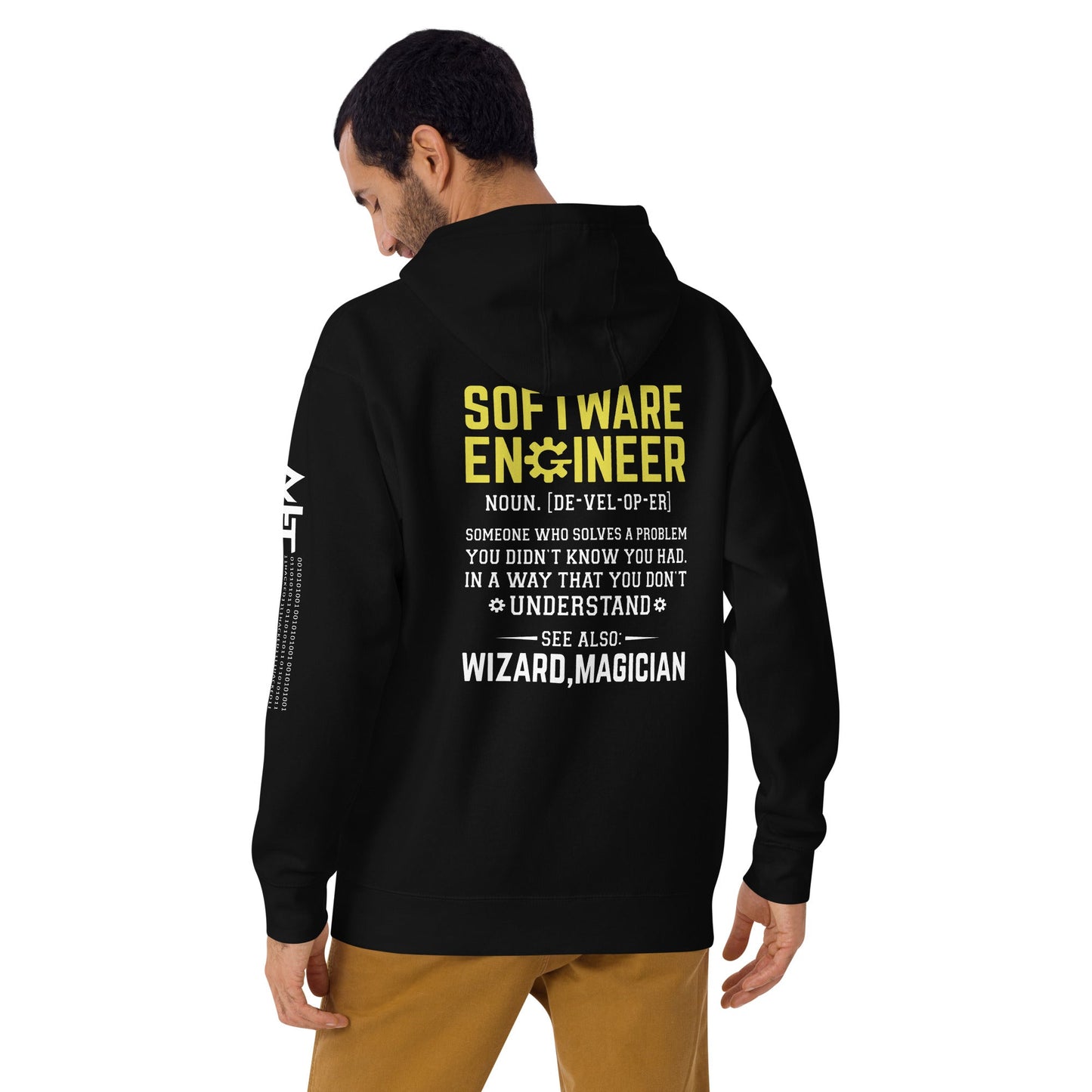 Software Engineer - Unisex Hoodie (back print) by DarkByteGear