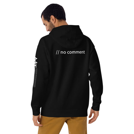 // no comment - Unisex Hoodie (back print) by DarkByteGear