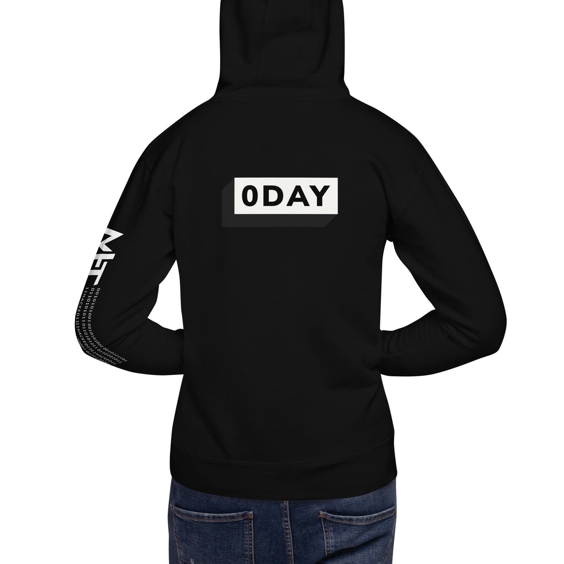 0 day v1 - Unisex Hoodie (back print) by DarkByteGear
