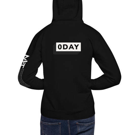 0 day v1 - Unisex Hoodie (back print) by DarkByteGear