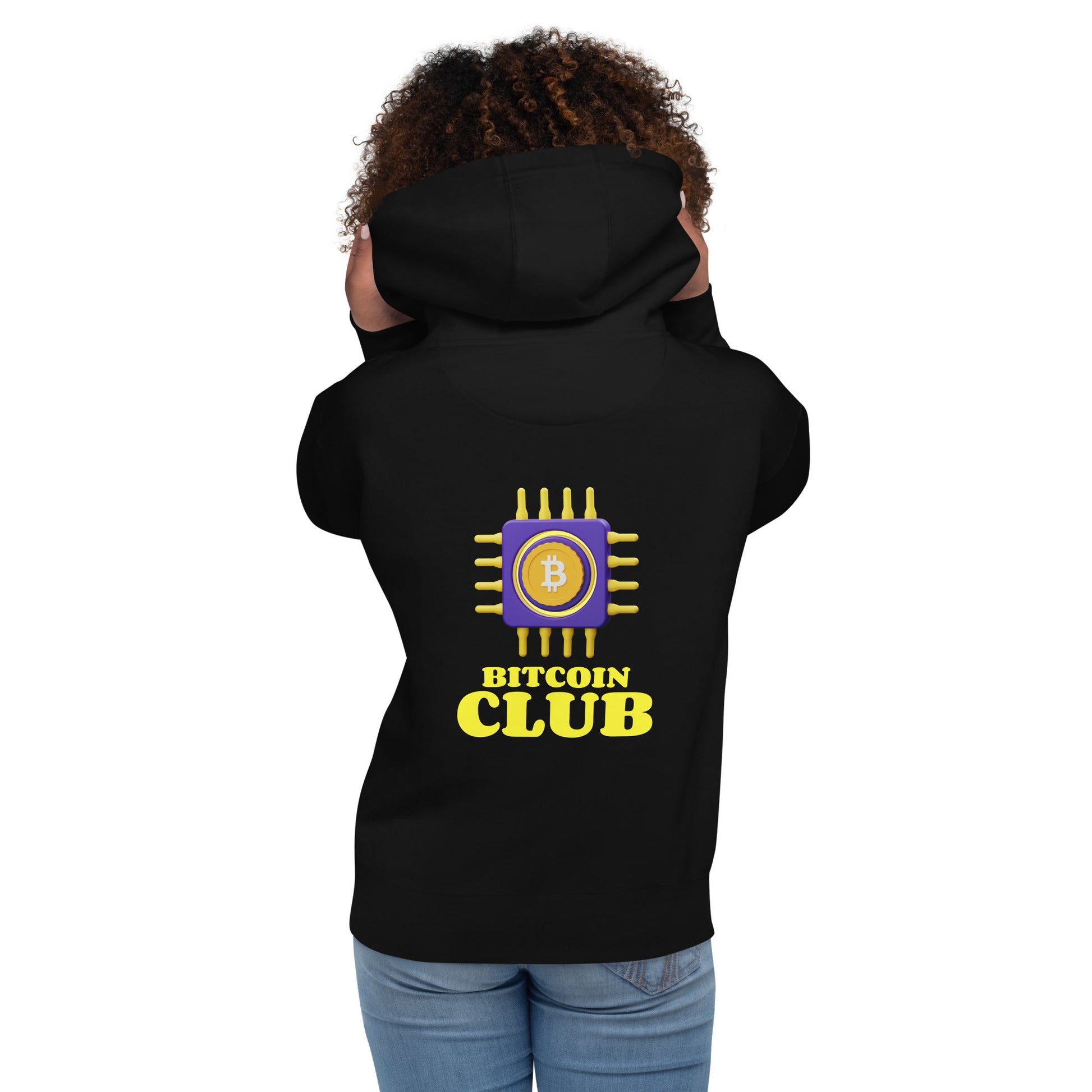 BITCOIN CLUB V3 - Hoodie ( Back print ) by DarkByteGear
