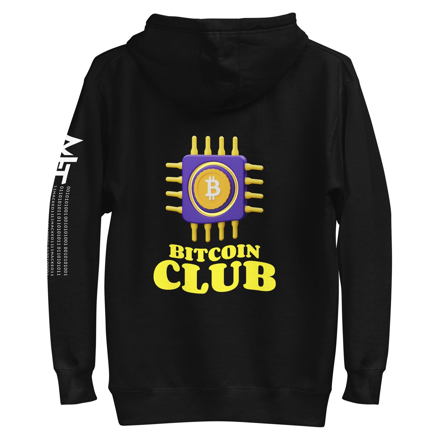 BITCOIN CLUB V3 - Hoodie ( Back print ) by DarkByteGear