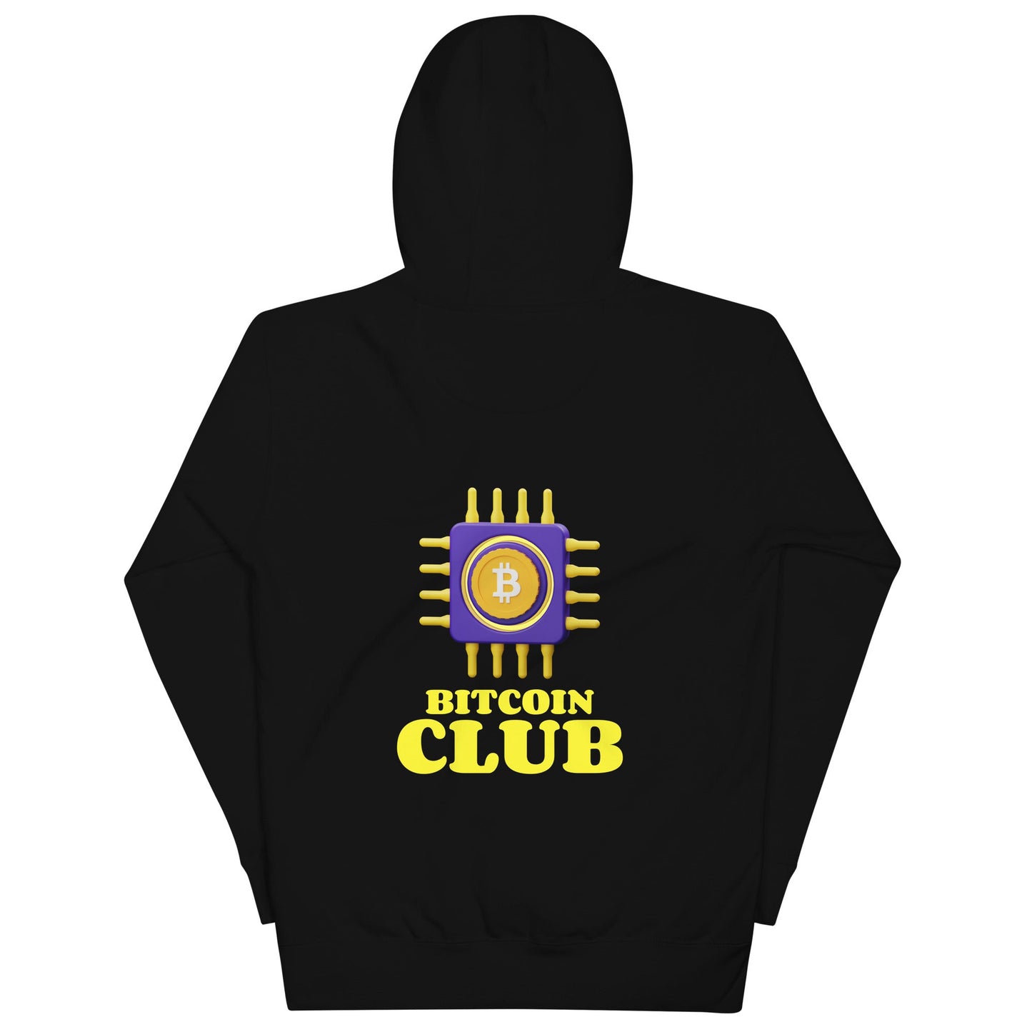 BITCOIN CLUB V3 - Hoodie ( Back print ) by DarkByteGear