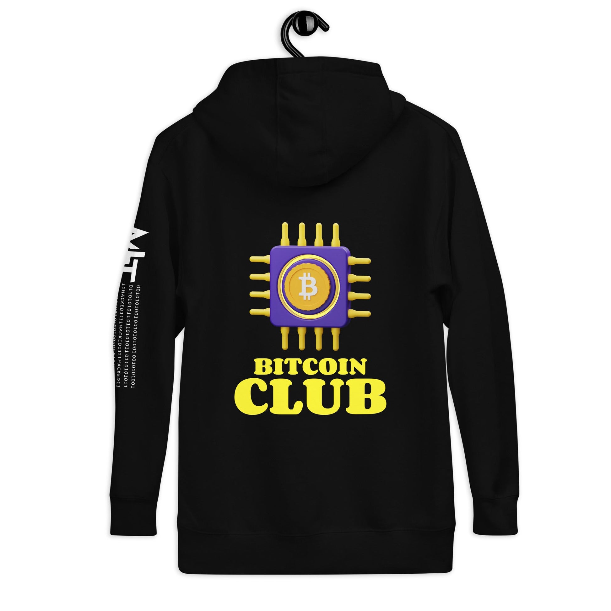 BITCOIN CLUB V3 - Hoodie ( Back print ) by DarkByteGear